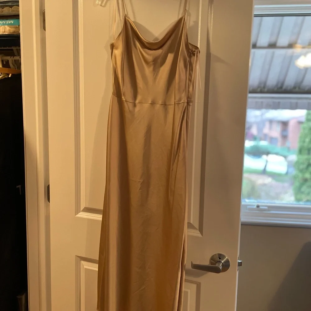 VINCE champagne slip dress Size 2 - Picture 4 of 8